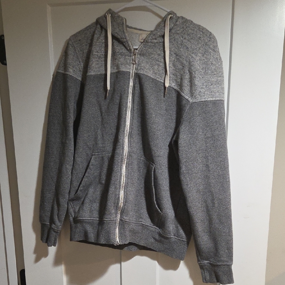 H&M Men's Zip-Up Gray Sweater